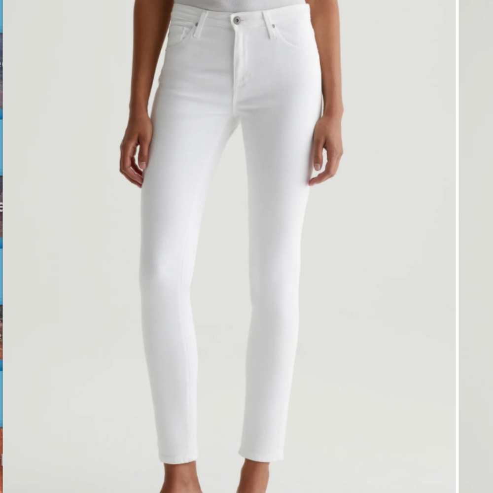 AG White Denim Prima Jeans